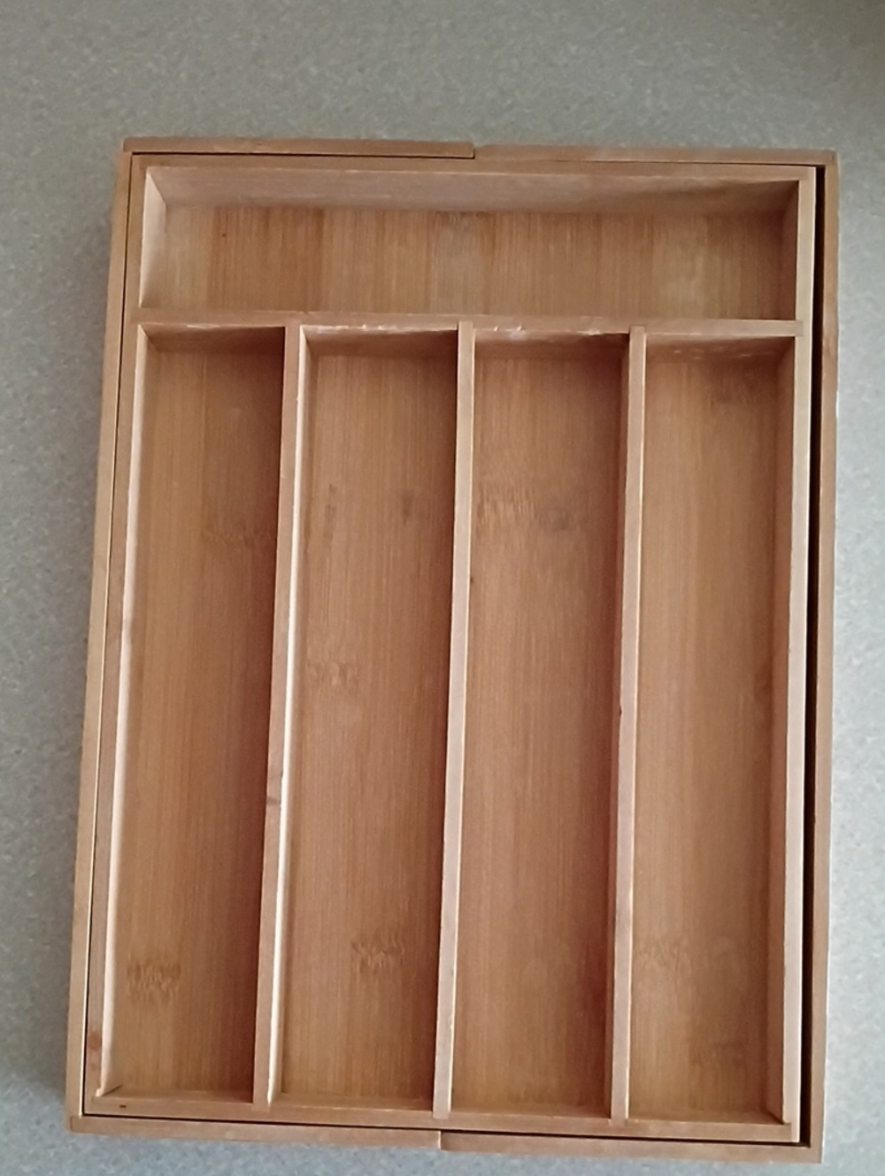 Wooden Bamboo Utensil Drawer Organizer - Natural Bamboo